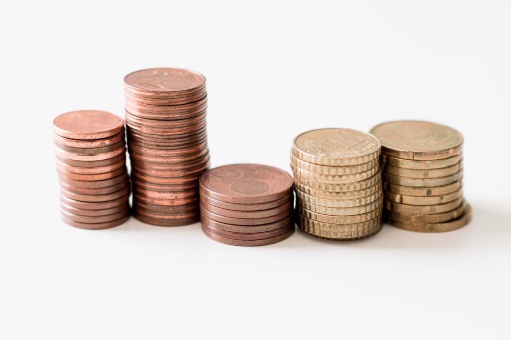 stack of coins