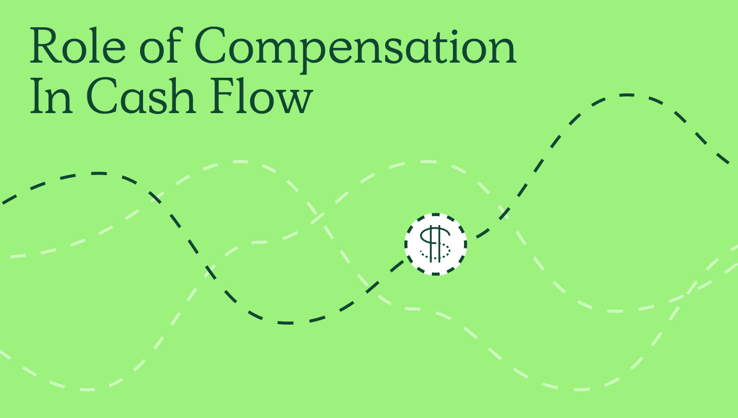 green - cash flow concept